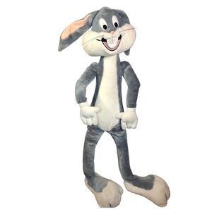 Vintage 1993 Bugs Bunny Looney Tunes Jumbo Plush 42" Mighty Star 24K Co RARE